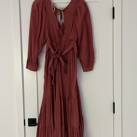 Free People coral maxi dress, XS - Picture 6 of 6